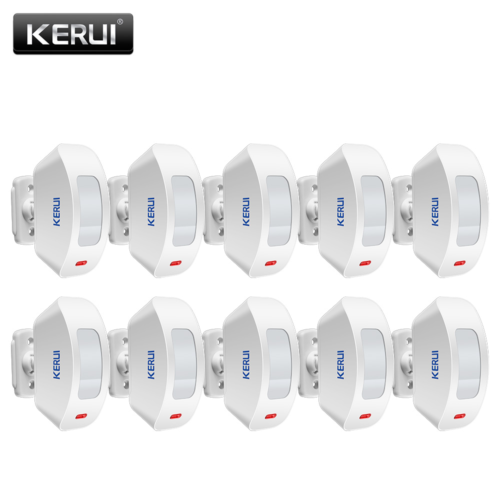 Sim Gsm Alarm - KERUI Kablosuz Perde Kızılötesi Dedektör Pencere