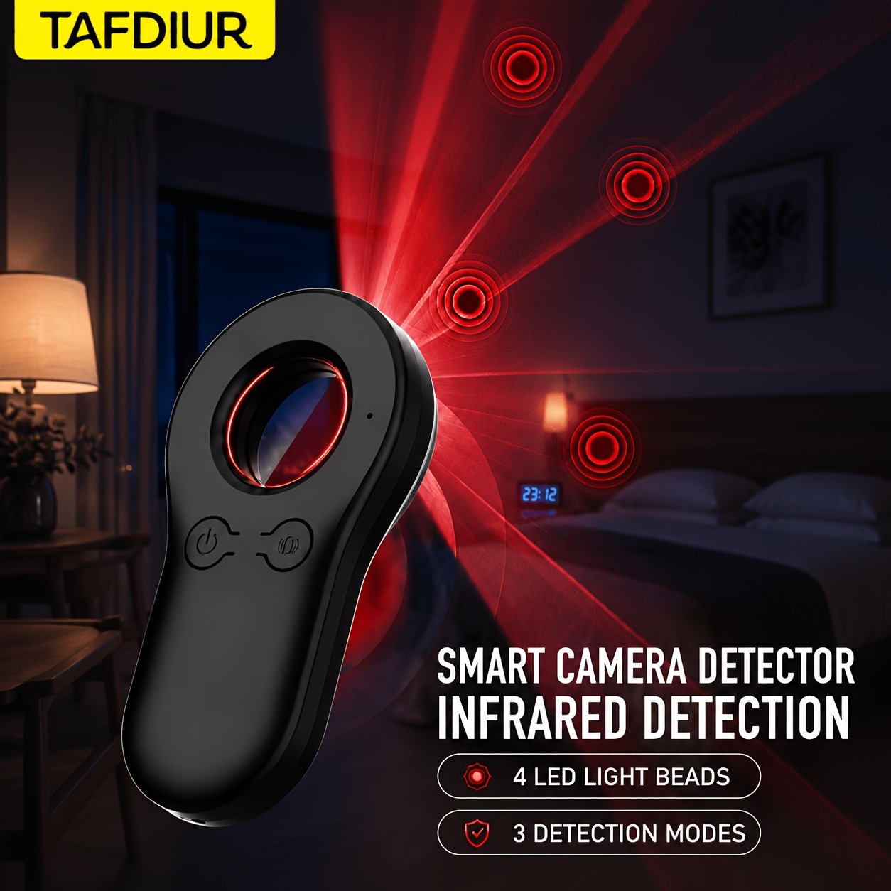 Home Security Front Door Camera - Tafdiur 1 Parçalı, ABS Malzemeden Üretilmiş,