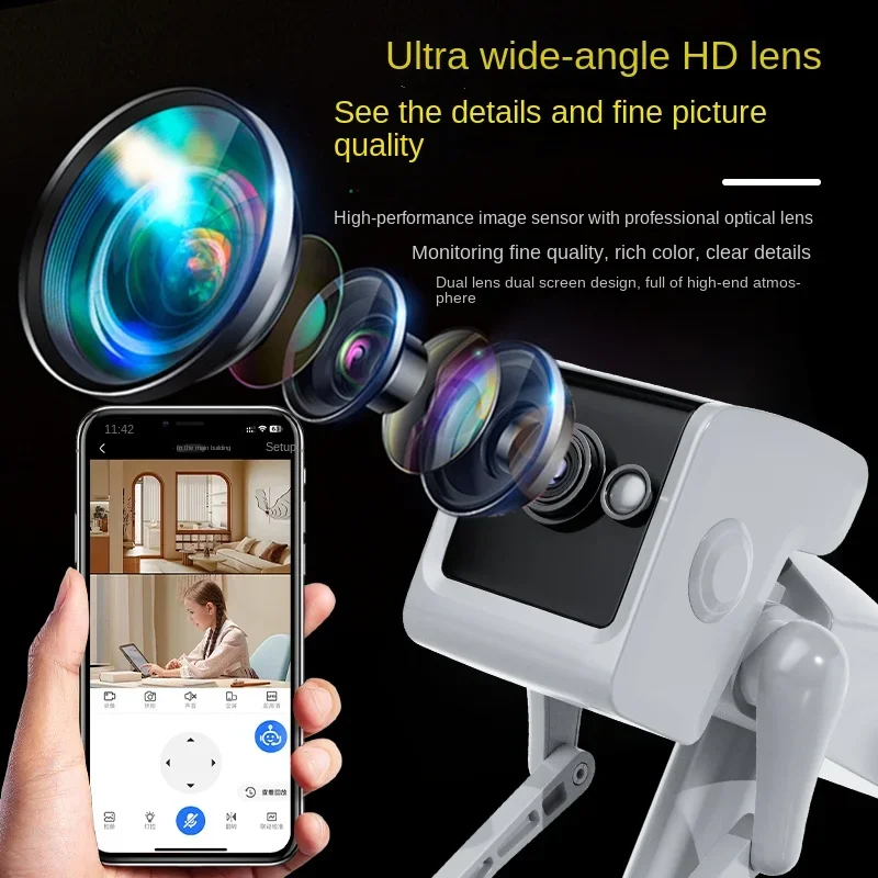 Home Security Robots - 2MP Kamera IP Kamera Kablosuz Ev
