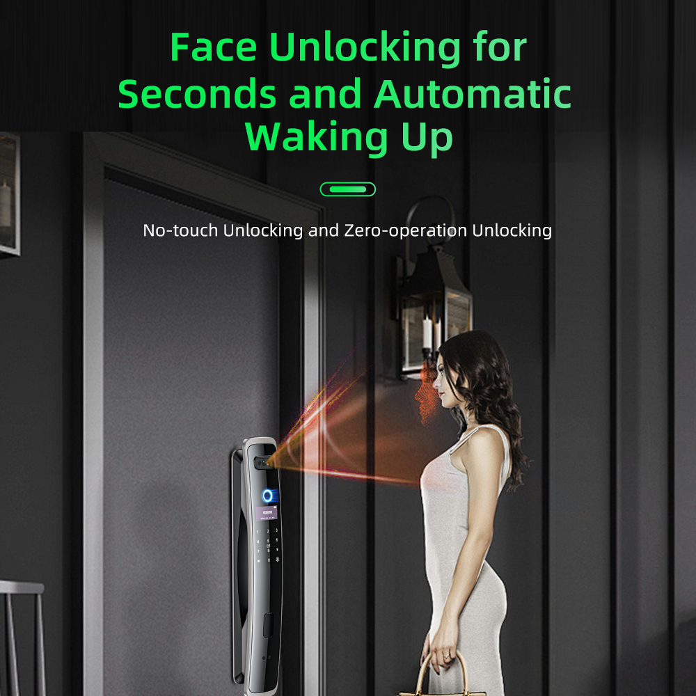 Home Security Front Door Camera - EGFirtor Akıllı Şifreli Kilit 3D Yüz