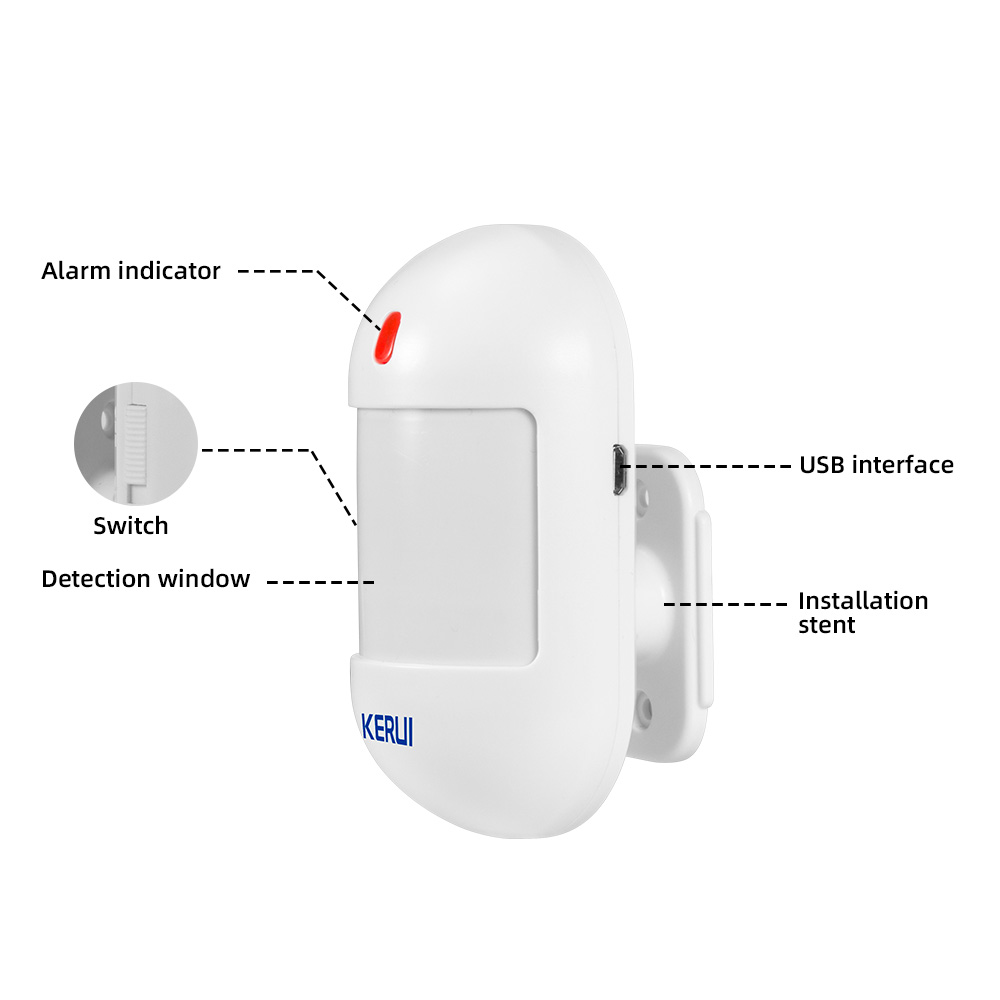 KERUI kablosuz PIR hareket sen - Sim Gsm Alarm incelemesi ve fiyatı