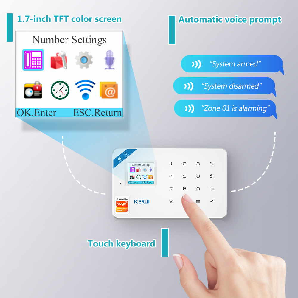 KERUI W181 Alarm Sistemi Güven - Home Security Front Door Camera incelemesi ve fiyatı